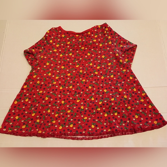 VTG Baby Bgosh Red Cherries Kids Casual Dress Sz 18 Months - Picture 3 of 3